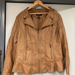 Women’s faux leather jacket
